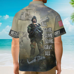 Army All Gave Some Some Gave All Soldier And Helicopter Hawaiian Shirt