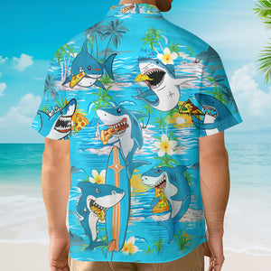 Shark Eating Pizza Hawaiian Shirts PN303062Lb