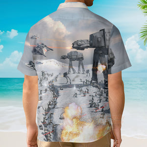 Starwars Battle Of Hoth At At - Hawaiian Shirt