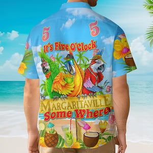 Parrot It's 5 O'clock Somewhere Margaritaville Tropical - Hawaiian Shirts