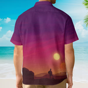 FamilyStore Spaceship And Sunset SW - 21 -  Hawaiian Shirt