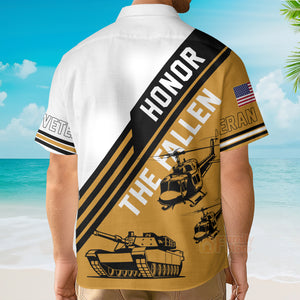 Veteran Us Army Honor The Fallen - Hawaiian Shirt