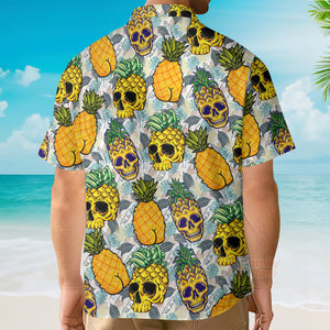 Beach Skull Pineapple Funky Hawaiian Shirt