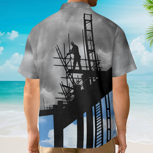 Ironworker And Sunset Hawaiian Shirt