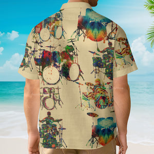 Drum Awesome Music Instrument - Hawaiian Shirt