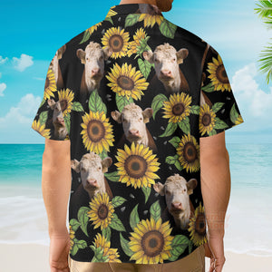 Unique Hereford Sunflower Hawaiian Shirt 2023