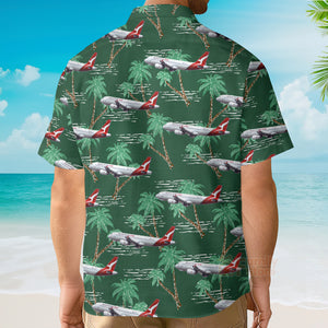 FamilyStore Airbus Tropical Aircraft & Airplane Aloha - Hawaiian Shirt