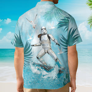 Star Wars Stormtrooper Surfing Hawaiian Shirt