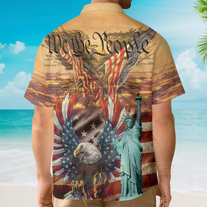 FamilyStore America Patriotism Eagle - Hawaiian Shirt