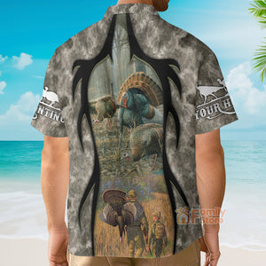 Personalized Hunting Turkey Hunting Cool - Hawaiian Shirt