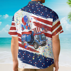 Republic Services, 4Th Of July Hawaiian Shirt