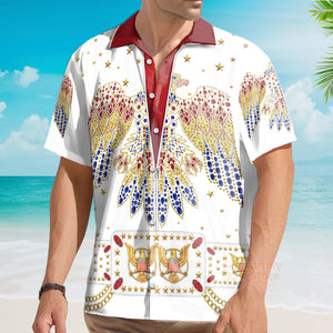 Elvis Aloha Costume From Hawaii - Hawaiian Hoodie Sweatshirt T-Shirt Sweatpants ELHS01