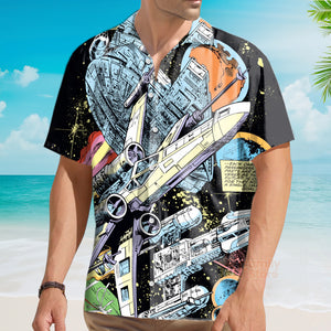 Starwars Han Solo Spaceship - Hawaiian Shirt For Men, Women, Kids