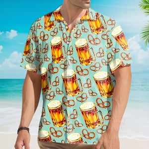 Beer & Pretzel Shirt For Men Hawaiian Shirt