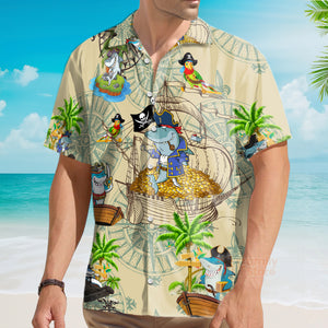 Shark Amazing Pirate Shark Hawaiian Shirt