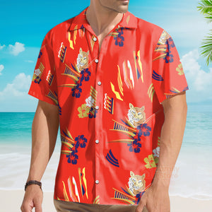 Tony Montana Al Pacino In Scarface Summer Short Sleeve Hawaiian Shirt