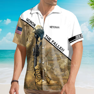 US Army Honor The Fallen Hawaiian Shirt