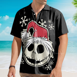 Fun Christmas Jack Skull - Hawaiian Shirt