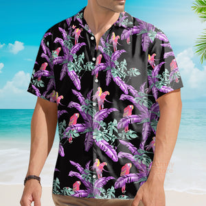 Tom Selleck Magnum Pi Jungle Bird Black Custom Hawaii Shirt
