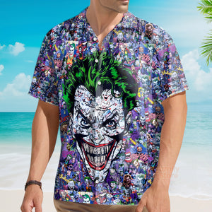 Joker The Most Favourite Characters Pattern Hawaiian Shirt