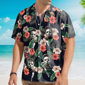 Halloween Michael Myer Scary Tropical Style - Hawaiian Shirt