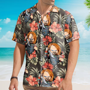 Halloween Chucky Scary Tropical Style - Hawaiian Shirt