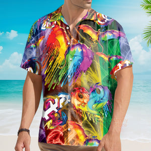 Amazing White LGBT Pride Hawaiian Shirt