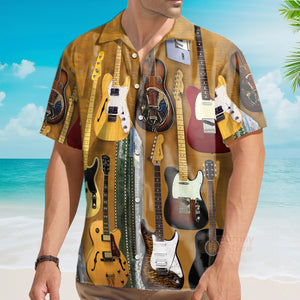 Guitar Vintage Basic Style Hawaiian Shirt