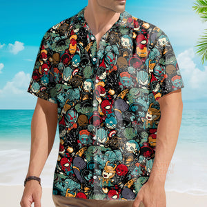 Marvelous Chibi Characters Pattern Hawaiian Shirt