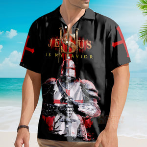 Knights Templar Jesus Aloha Hawaiian Shirts For Men and Women