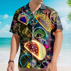 Food On Tuesday God Created Tacos Stunning Hawaiian Shirt