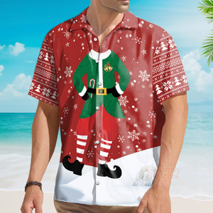 Funny Elf Unique Christmas Elf Costume Design Hawaiian Shirt