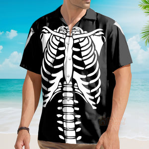 Halloween Skeleton Costume Shirt Hawaiian Shirt