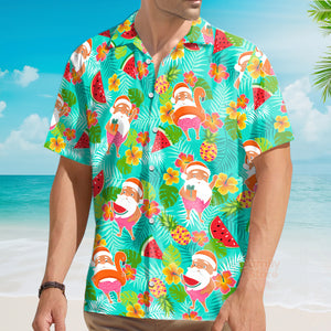 FamilyStore Tropical Santa Claus Christmas 4 - Hawaiian Shirt