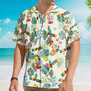 Super Mario Boo-Bies Pattern Hawaiian Shirt