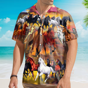 Horse Run Run - Hawaiian Shirt