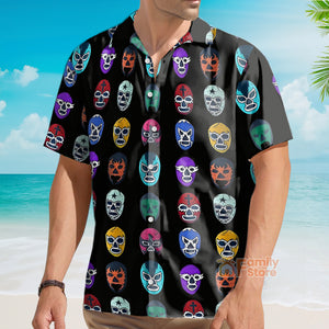 FamilyStore Mexican Culture Traditional Masks - Hawaiian Shirt