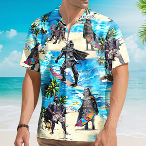 Darth Vader Starwars Surfing - Hawaiian Shirt For Men, Women, Kids