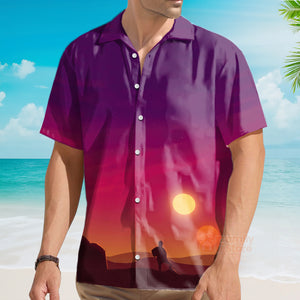 FamilyStore Spaceship And Sunset SW - 21 -  Hawaiian Shirt