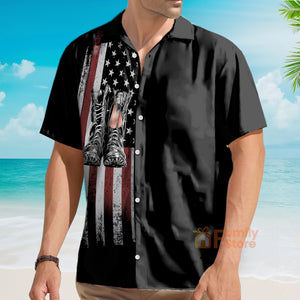 Veterans Day Independence Day US Flag  - Hawaiian Shirt