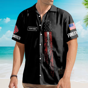 Personalized Being A Retired Firefighter Is An Honor Hawaiian Shirt