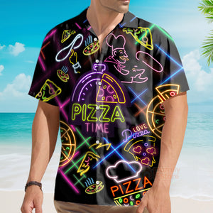 Food It's Pizza Time Stunning Hawaiian Shirt