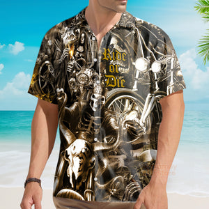 Printed Cotton-Blend Abstract Hawaiian Shirt