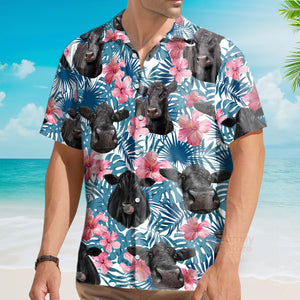 Unique Black Angus Happiness Hawaiian Shirt