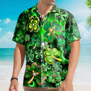 FamilyStore St Patrick's Day Green Shamrock - Hawaiian Shirts PN303084Lb