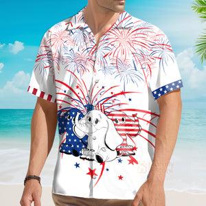 Independence Day ELephant 3D Hawaiian Shirt