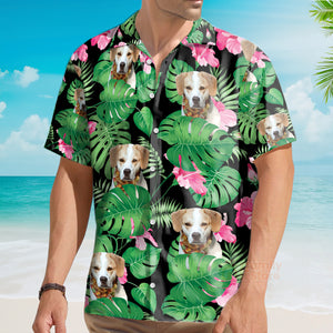 Custom Photo Dog Face Hawaiian Shirt