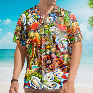 FamilyStore Food I'm On Seafood Diet Cool - Hawaiian Shirt