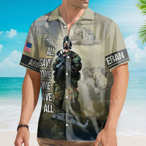 Army All Gave Some Some Gave All Soldier And Helicopter Hawaiian Shirt