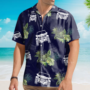 Jeep Lover Tropical Leaf - Hawaiian Shirt For Men And Women